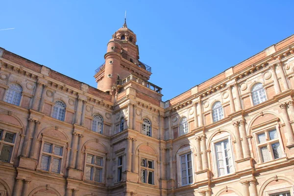 Estilo Arquitectónico Ciudad Toulouse Capital Del Departamento Francés Del Suroeste — Foto de Stock