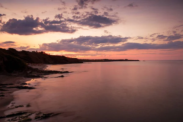 Tramonto Drammatica Serie Nuvole Alla Deriva Sulle Acque Tropicali Del — Foto Stock