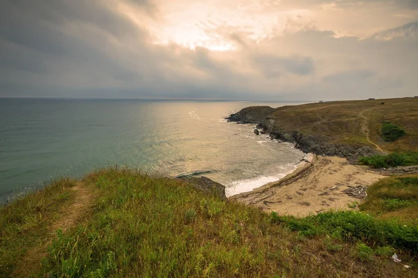 Veleka Playa Cerca Del Pueblo Sinemorets Mar Negro Bulgaria — Foto de Stock