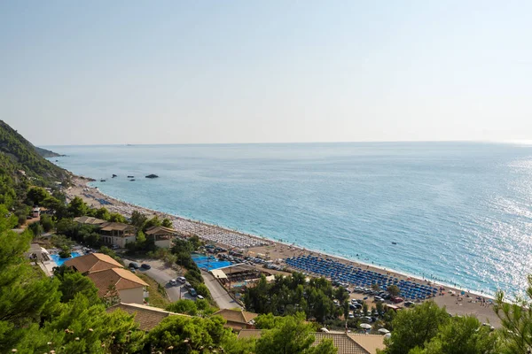 Kathisma Beach Lefkada Sziget Görögország Kathisma Beach Egyik Legjobb Strandok — Stock Fotó