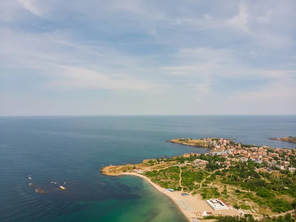 Вид Воздуха Курорт Ахтополь Болгария — стоковое фото