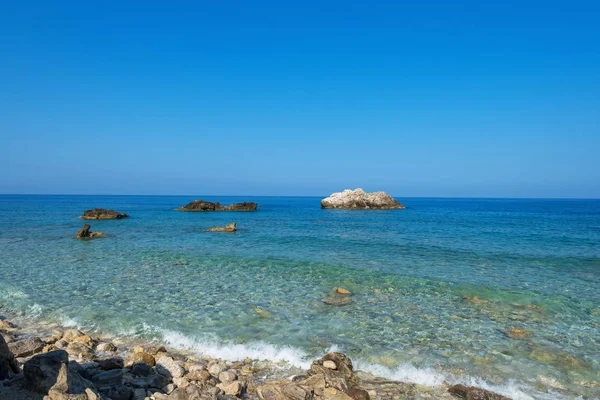 Kathisma Beach Isla Lefkada Grecia Kathisma Beach Una Las Mejores — Foto de Stock