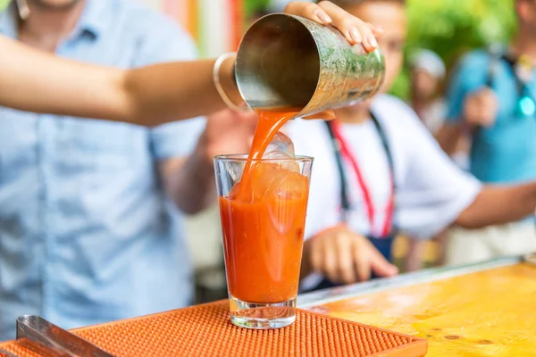 Bloody mary cocktail. — Stockfoto