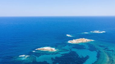 Yunanistan 'daki Tigania plajı.