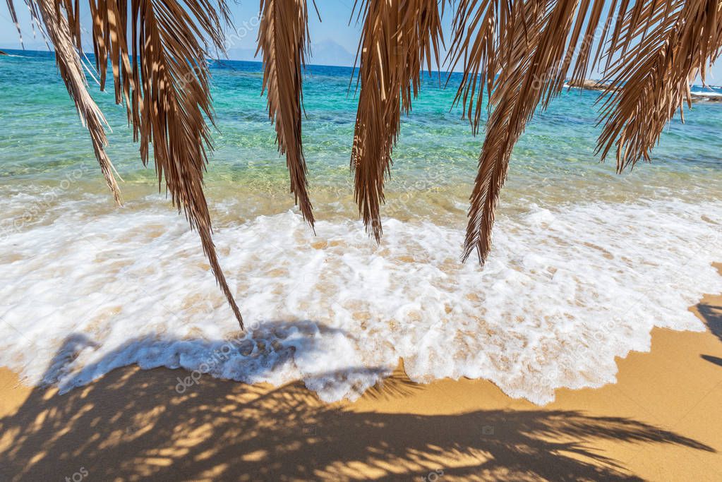 Beautiful Tigania beach on Greece.