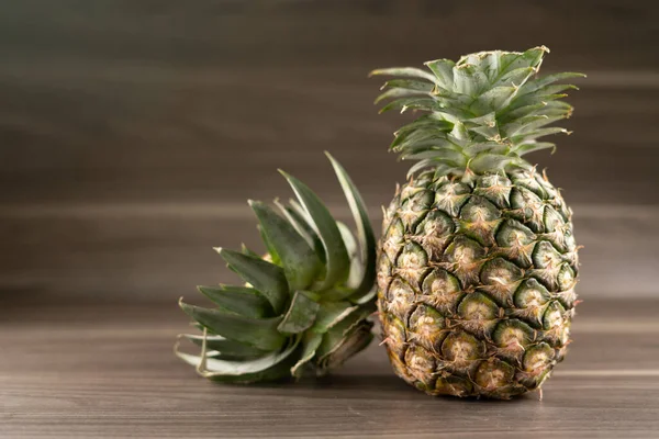 Pineapple Wooden Background — Stock Photo, Image