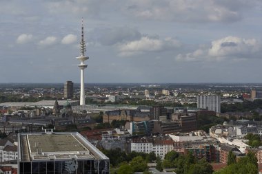 Hamburg city, Almanya güneşli bir hava görünümünü