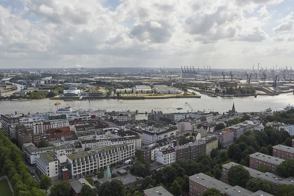 Hamburg city, Almanya güneşli bir hava görünümünü