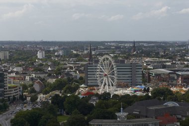 Hamburg city, Almanya güneşli bir hava görünümünü