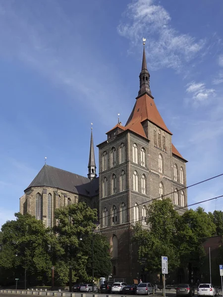 Iglesia Santa María Rostock Alemania — Foto de Stock