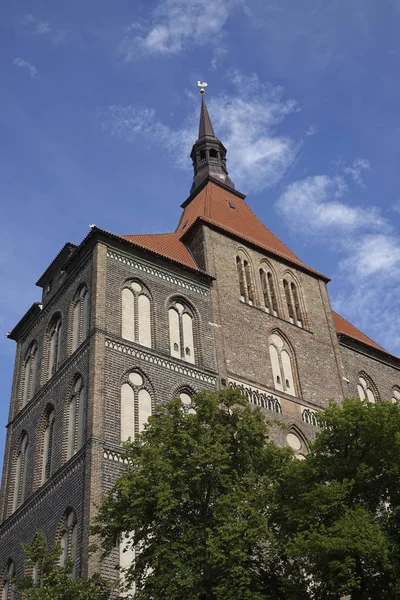 Iglesia Santa María Rostock Alemania — Foto de Stock