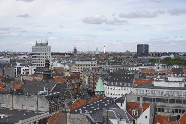 Luchtfoto Van Kopenhagen Denemarken Een Zonnige Dag — Stockfoto