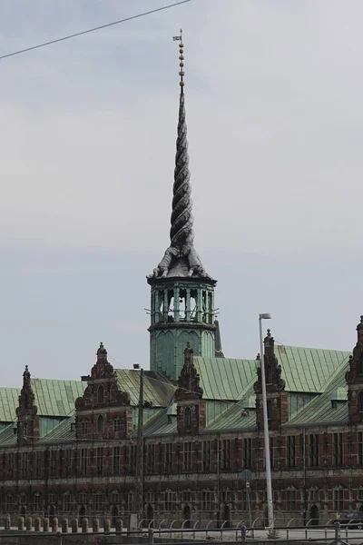 Antigua Torre Copenhague Dinamarca Día Soleado — Foto de Stock