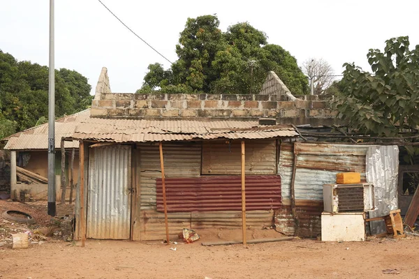 Casa Junto Carretera Gambia África —  Fotos de Stock