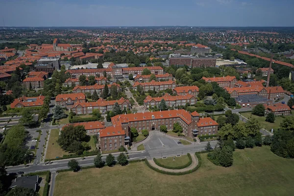 Vista aérea del Hospital Bispebjerg — Foto de Stock