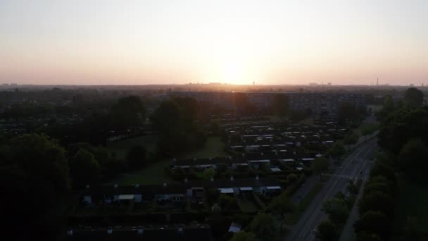 Luftaufnahme Der Gemeinde Roedovre Kopenhagen Dänemark — Stockvideo