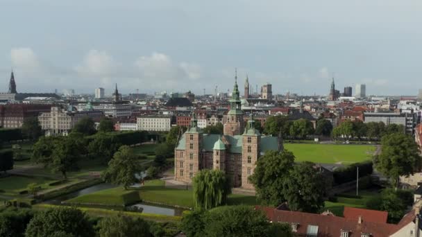 Castelo Rosenborg Localizado Denmarks Capital Copenhague — Vídeo de Stock