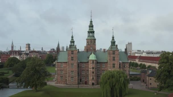 Castelo Rosenborg Localizado Denmarks Capital Copenhague — Vídeo de Stock