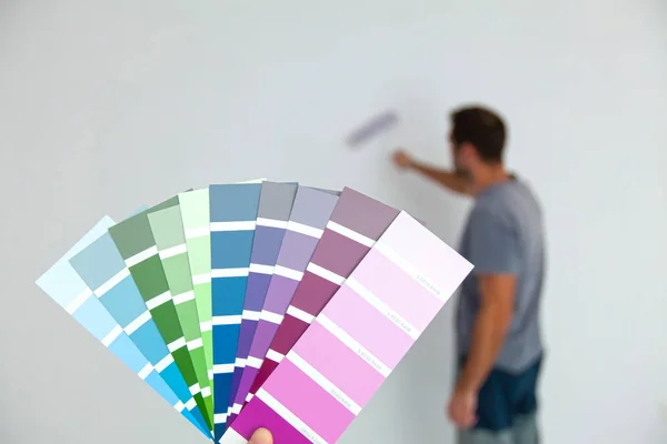 Sélection de couleurs adaptées à la peinture de la pièce . — Photo