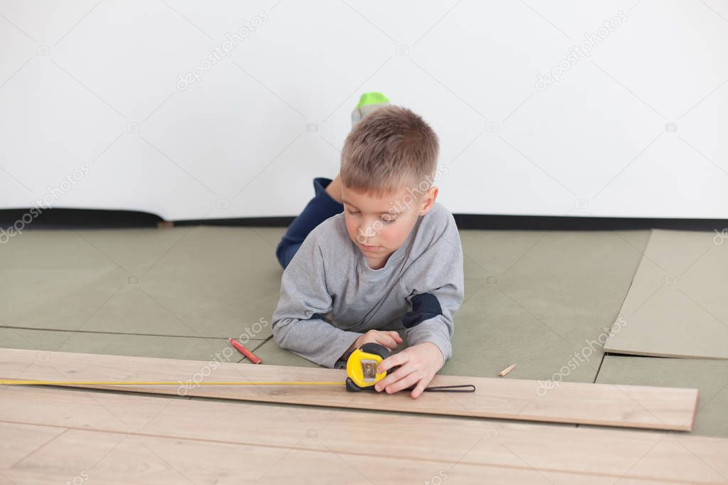 Reconstruction of wooden floor.