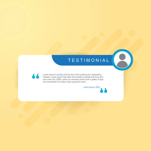 Web siteleri için metin sahibi olan referans veya alıntı şablonu vektörü. Web ve mobil uygulama için uygun arkaplanda izole edilmiş, illüstrasyon şablon tasarımı ve yaratıcı sunum.