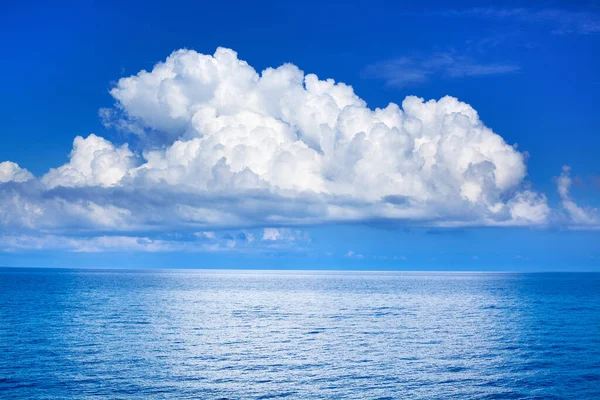 White Cumulus Clouds Blue Sky Sea Landscape Big Cloud Ocean Royalty Free Stock Photos