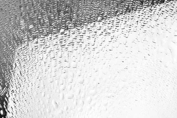 Монохромное Изображение Зеркальная Поверхность Водяными Капельками Черно Белый Градиент Блестящая — стоковое фото
