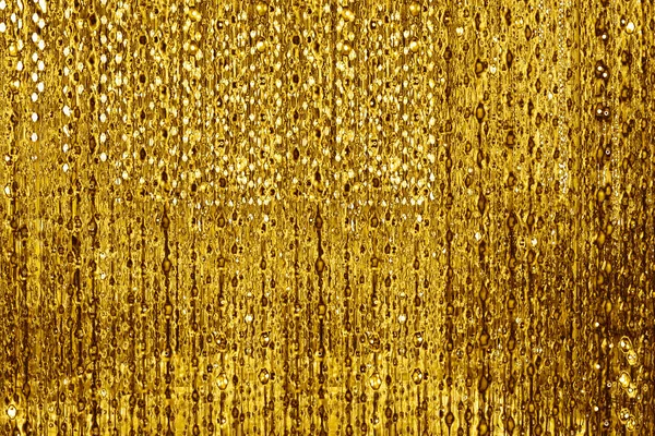 Abstrakt Glänzende Goldene Linien Und Blasen Hintergrund Verschwommener Bokeh Hintergrund — Stockfoto