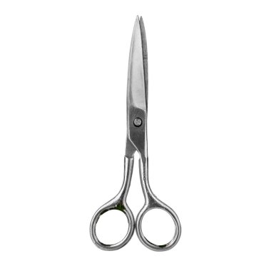 Eski moda gümüş metal makas kapalı arka plan izole edilmiş yakın plan, kağıt, kumaş makası, eski tarz saç kesme makası, terzi makasları, hiç kimse, stüdyo