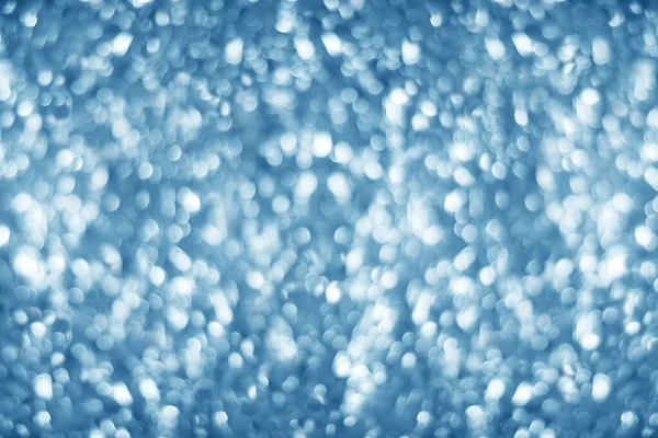 Sfondo Chiaro Sfocato Blu Lucido Scintillio Bokeh Sfocato Morbido Argento — Foto Stock