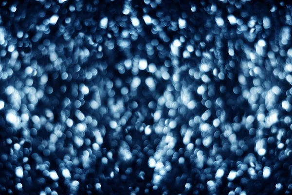 Sfondo Sfocato Blu Scuro Lucido Scintillio Bokeh Sfocato Morbido Argento — Foto Stock