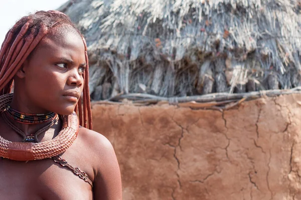 Otjikandero Himba Village Namibia September 2017 Junge Frau Aus Dem — Stockfoto