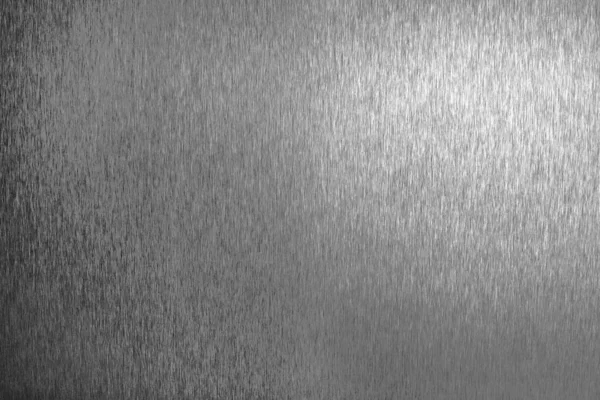 銀金属光沢のある空の表面 単色輝く金属の背景 ブラシ黒と白の鉄のシートの背景を閉じる 滑らかな濃い灰色の鋼の質感 アートグランジデザイン要素 コピースペース — ストック写真