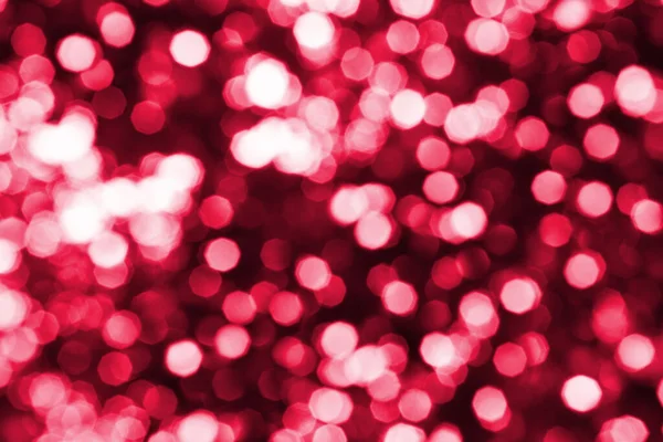 Abstract Helder Rood Wazig Bokeh Achtergrond Close Onscherpe Ronde Roze — Stockfoto