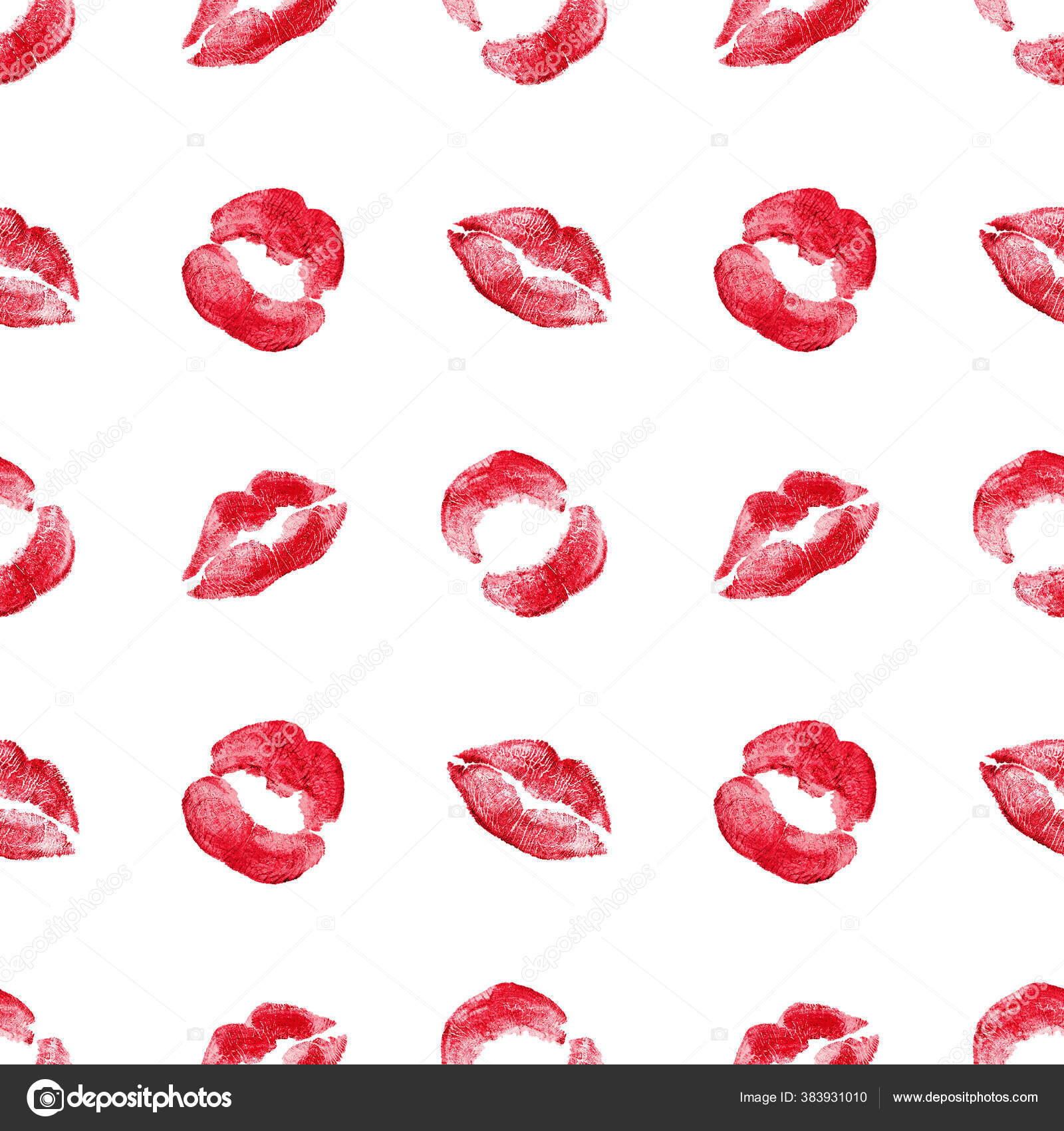 Patrón Sin Costuras Lápiz Labial Rojo Beso Impresión Sobre Fondo  Ilustración de stock #383931010 de ©VeraShestak, image size:1600x1700