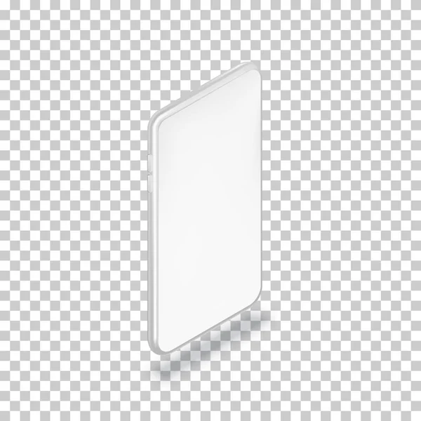 Modello Design Mockup Verticale Smartphone Illustrazione Isometrica Realistica Vettoriale Del — Vettoriale Stock