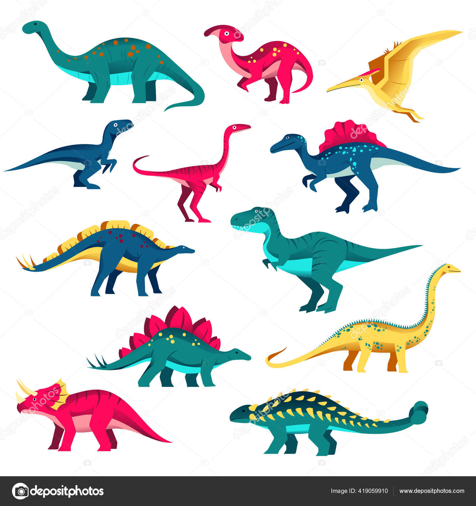 Dinossauro Realista Clipart Cartoon Dinossauro Estegossauro Em