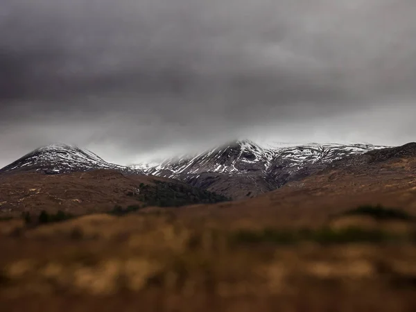 Moody Montanha Escocesa Nas Terras Altas Ocidentais — Fotografia de Stock