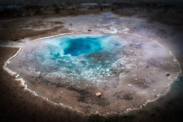 Colour rich Geyser in Iceland