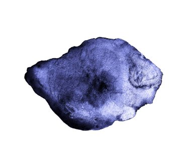 Tasarım şablonunuz ve metin arkaplanınız için biçimlendirilmiş leylak renkli bir taşın suluboya çizimi