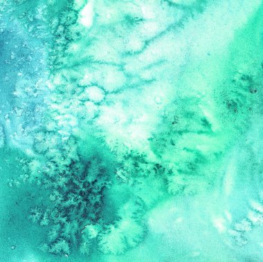 Turkuaz suluboya, çizgili parlak kağıt dokusu. Metin arkaplanı ve tasarım şablonu