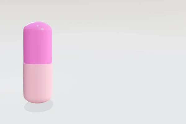カプセル薬化学健康と薬抗生物質 3Dレンダリング — ストック写真