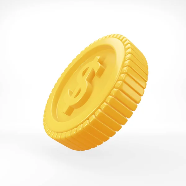 Gold Coins Finance Income Business Money Success Illustration Wallpaper Backdrop — Stock Photo, Image