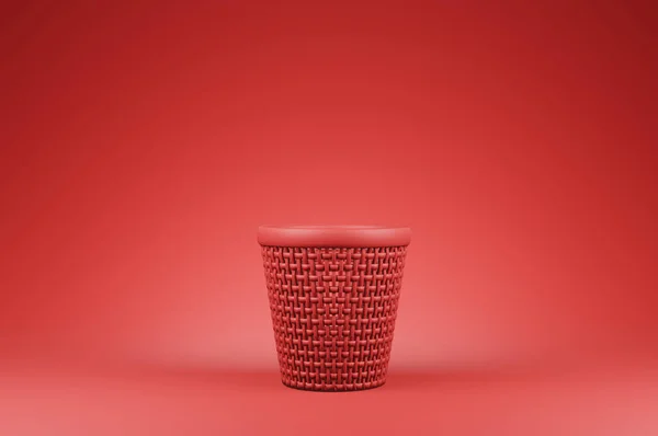 Red Cylinder Korgar För Kläder Illustration Tapet För Bakgrund Bakgrund — Stockfoto