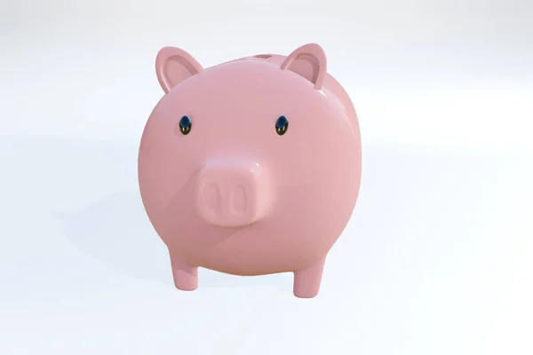 Sparschweine Und Goldmünzen Finanzieren Den Erfolg Von Geschäftsgeldern Illustration Muster — Stockfoto