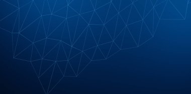 Mavi kare üçgeni soyut. Arkaplan arkaplanı için resim desenli duvar kağıdı. İş broşürü kapağı evlilik tasarım ürün sunumu. 3B Hazırlama.  