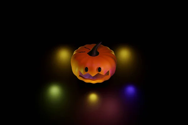 Halloween Tök Szezon Október Rajzfilm Cuki Illusztráció Tapéta Háttér Tervezési Stock Fotó