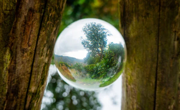 Lensball manzaralı muhteşem doğa.