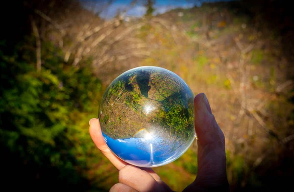 Lensball manzaralı muhteşem doğa.