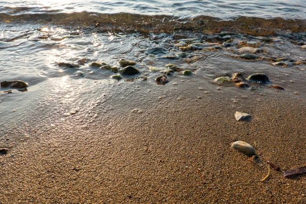 夏天的大海 海滩和沙滩 — 图库照片